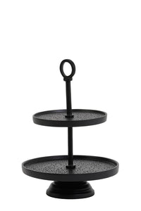 Stand 2 layers 24x37 cm LUTEK black