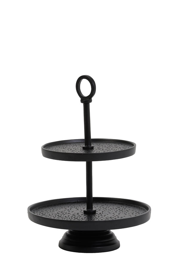 Stand 2 layers 24x37 cm LUTEK black
