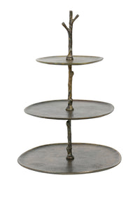 Stand 3 layer 35x31x45 cm TRESA antique bronze