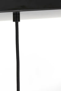 Hanging lamp 4L 114x20x120 cm SUBAR matt black+smoked glass