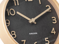 Table Clock Pure Wood Grain