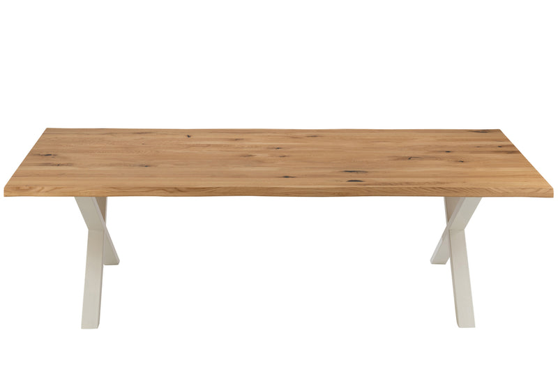 Table Legs Cross Steel White