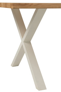 Table Legs Cross Steel White
