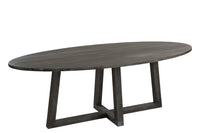 Table Oval Wood Dark Brown M