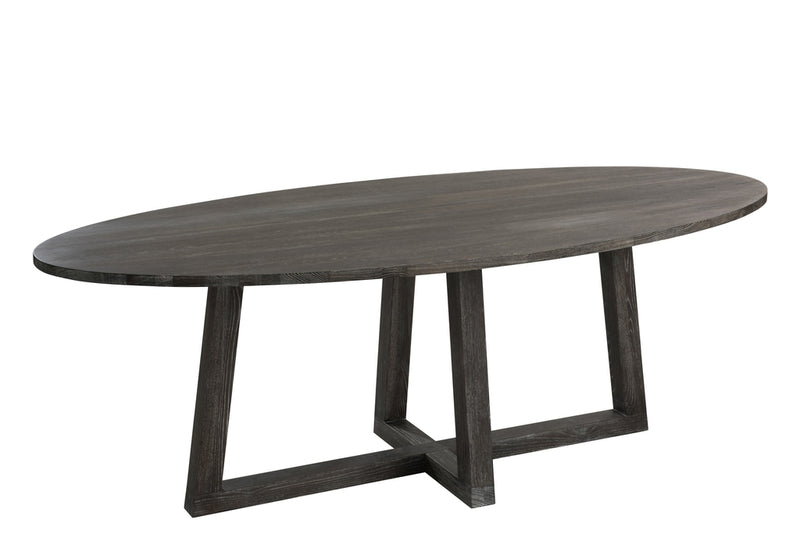 Table Oval Wood Dark Brown M