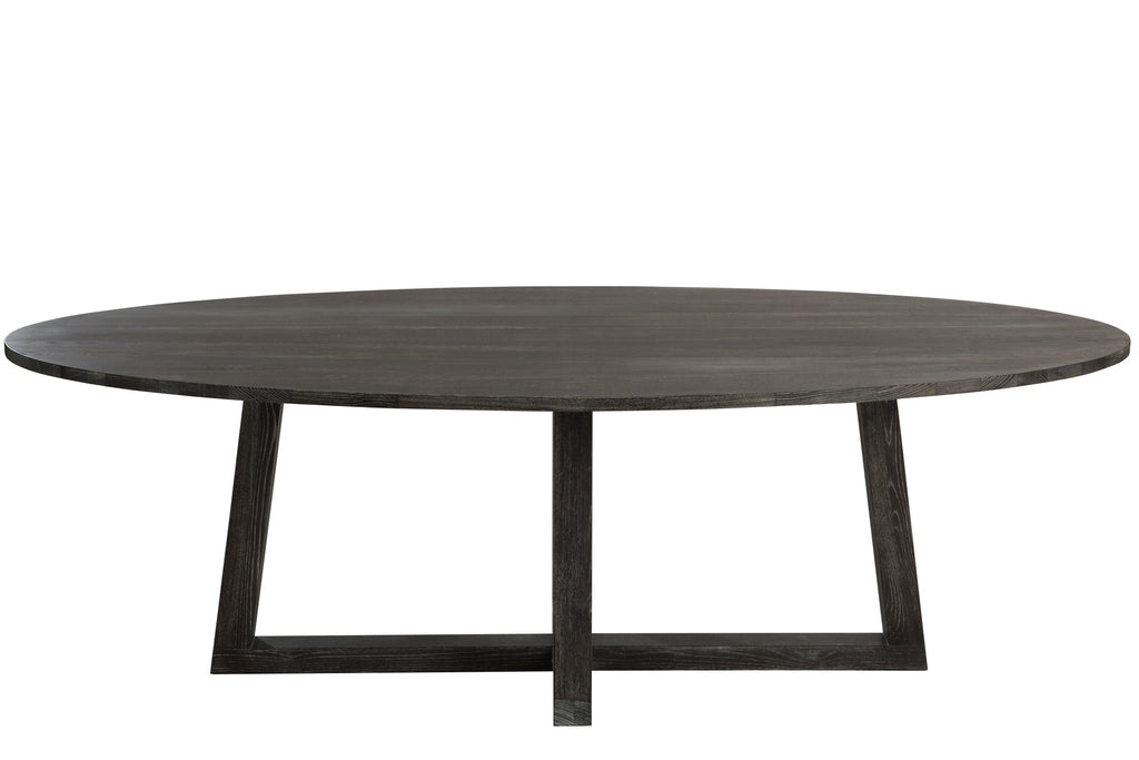 Table Oval Wood Dark Brown M