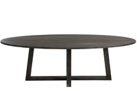 Table Oval Wood Dark Brown M
