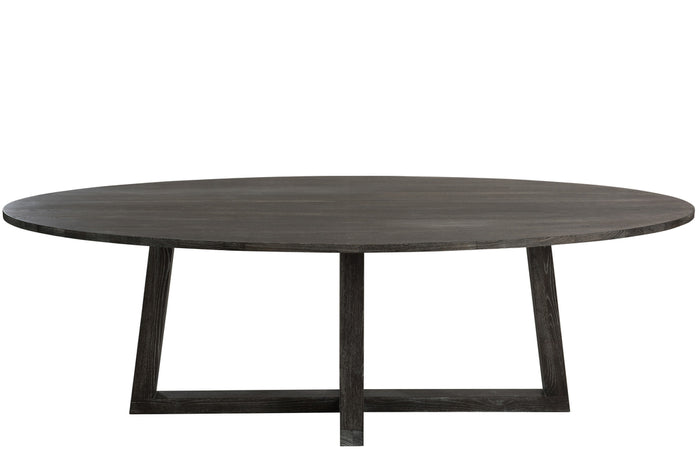 Table Oval Wood Dark Brown M