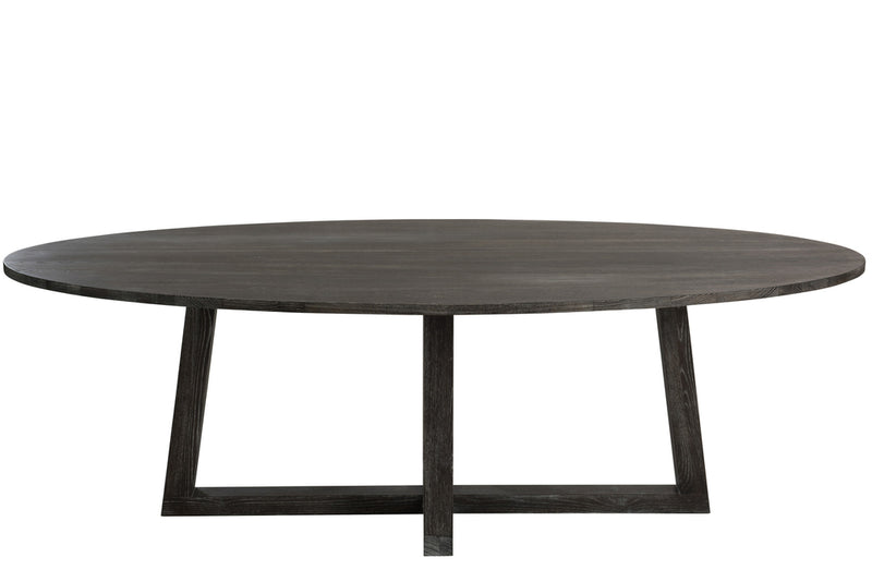 Table Oval Wood Dark Brown M