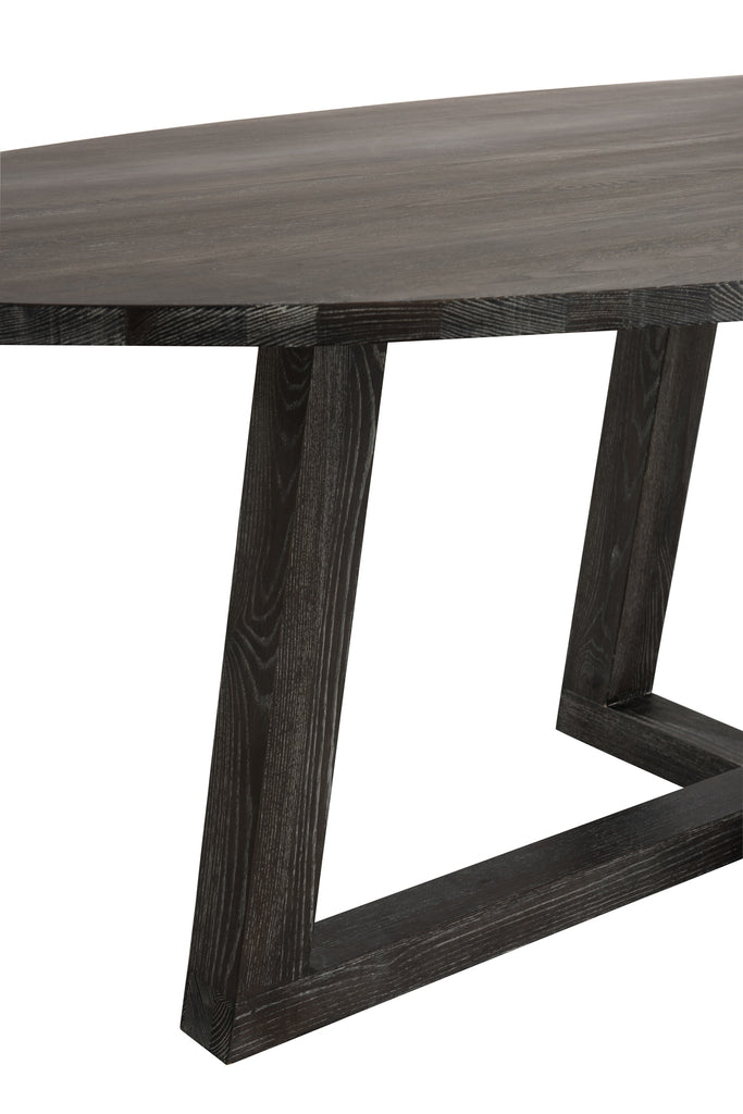 Table Oval Wood Dark Brown M