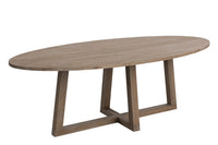 Table Oval Wood Moka M