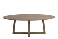 Table Oval Wood Moka M