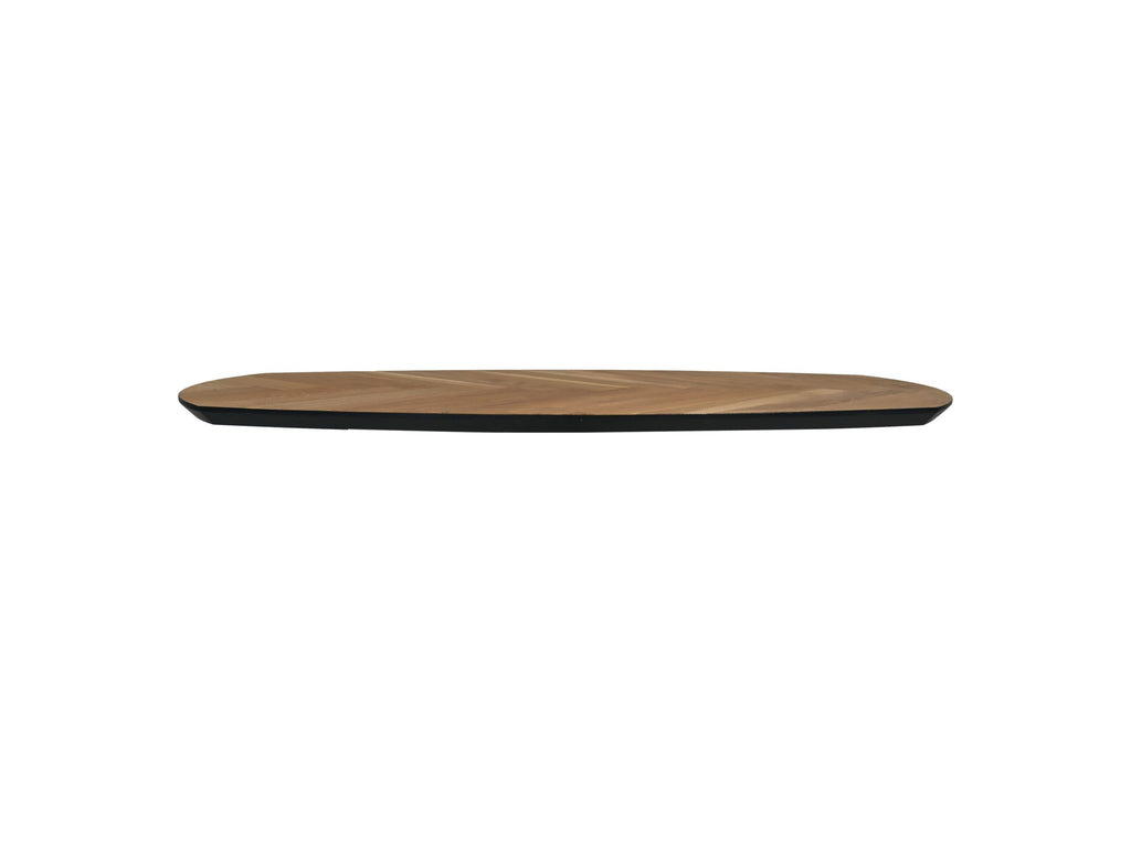 Tafelblad Fishbone Danish - 120x60x3 - Zwart - Eiken