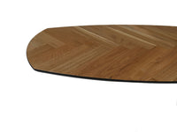 Tafelblad Fishbone Danish - 120x60x3 - Zwart - Eiken