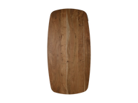 Tafelblad ovaal Danish - 180x100x4 - Zwart- Mangohout