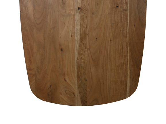 Tafelblad ovaal Danish - 180x100x4 - Zwart- Mangohout