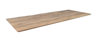 Tafelblad Zurich rechthoekig - 130x75x3,8 - Naturel - Swiss edge - Acaciahout
