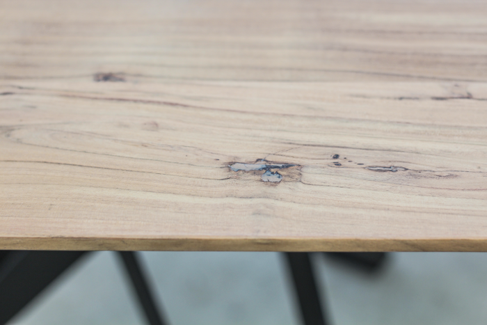 Tafelblad Zurich rechthoekig - 200x100x3,8 - Naturel - Swiss edge - Acaciahout