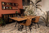 Tafelblad Zurich rechthoekig - 200x100x3,8 - Naturel - Swiss edge - Acaciahout