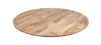 Tafelblad Zurich rond - ø80x3,8 - Naturel - Swiss edge - Acaciahout
