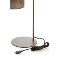 Tafellamp Donio - Bruin - 26x20x59.5cm