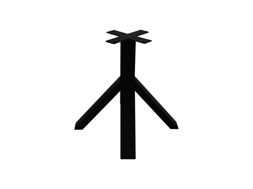 Tafelpoot Crow - 80x80x72 - Gepoedercoat zwart - Metaal