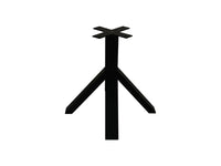 Tafelpoot Crow - 80x80x72 - Gepoedercoat zwart - Metaal