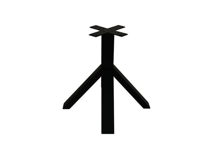 Tafelpoot Crow - 80x80x72 - Gepoedercoat zwart - Metaal