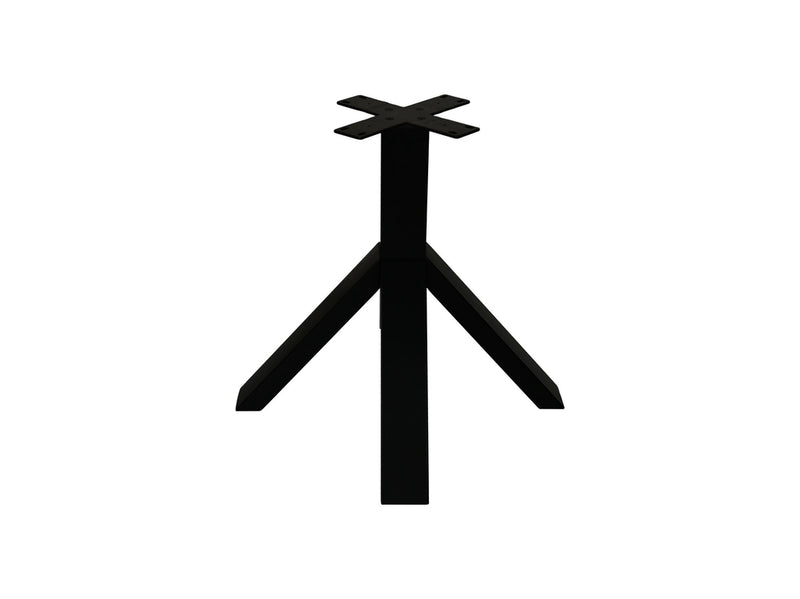 Tafelpoot Crow - 80x80x72 - Gepoedercoat zwart - Metaal