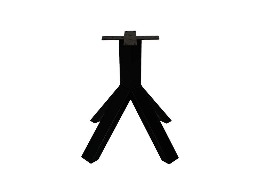 Tafelpoot Crow - 80x80x72 - Gepoedercoat zwart - Metaal