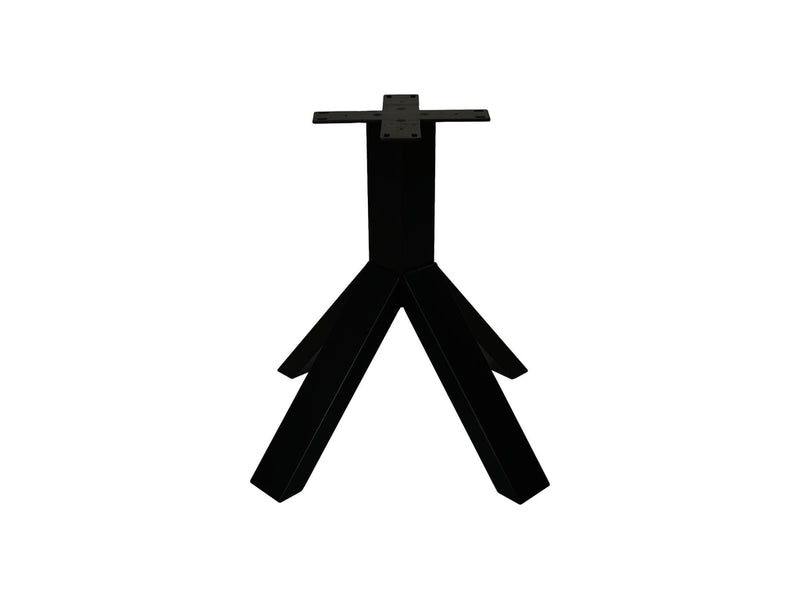 Tafelpoot Crow - 80x80x72 - Gepoedercoat zwart - Metaal