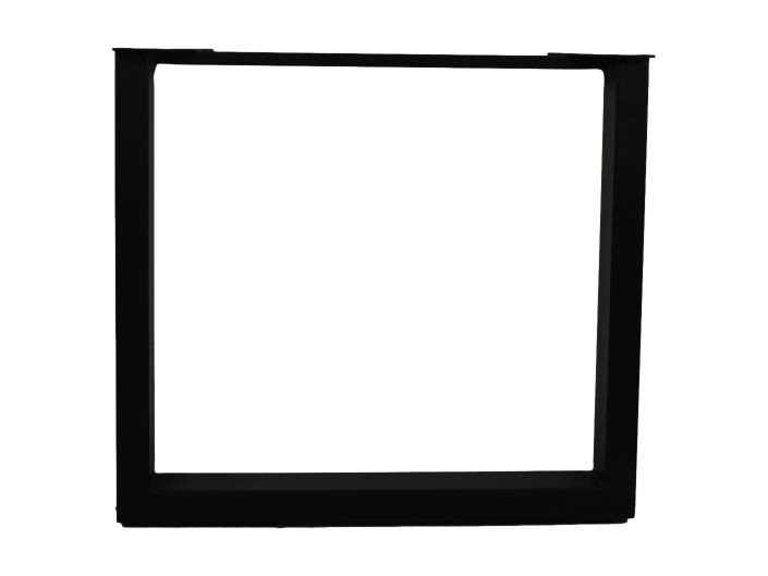 Tafelpoten - U-model - 80x10x72 - Zwart - Metaal - Set van 2