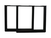Tafelpoten - U-model - 80x10x72 - Zwart - Metaal - Set van 2