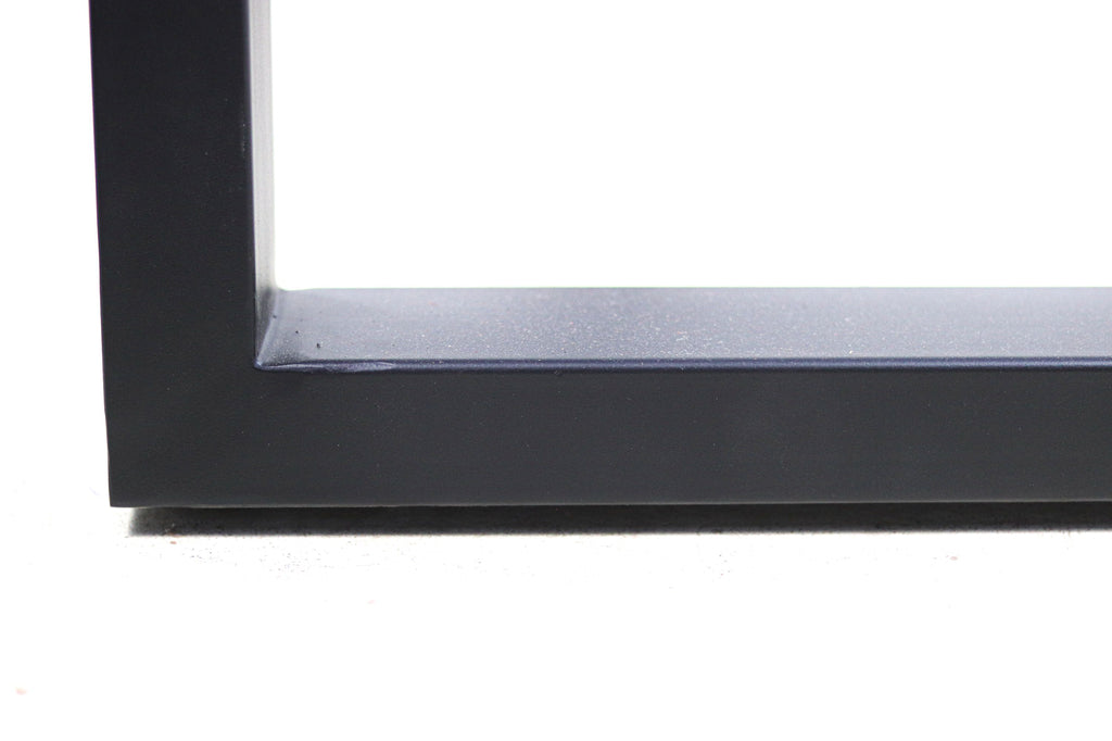 Tafelpoten U-model set van 2 - 70x10x69 - Gepoedercoat zwart - Metaal