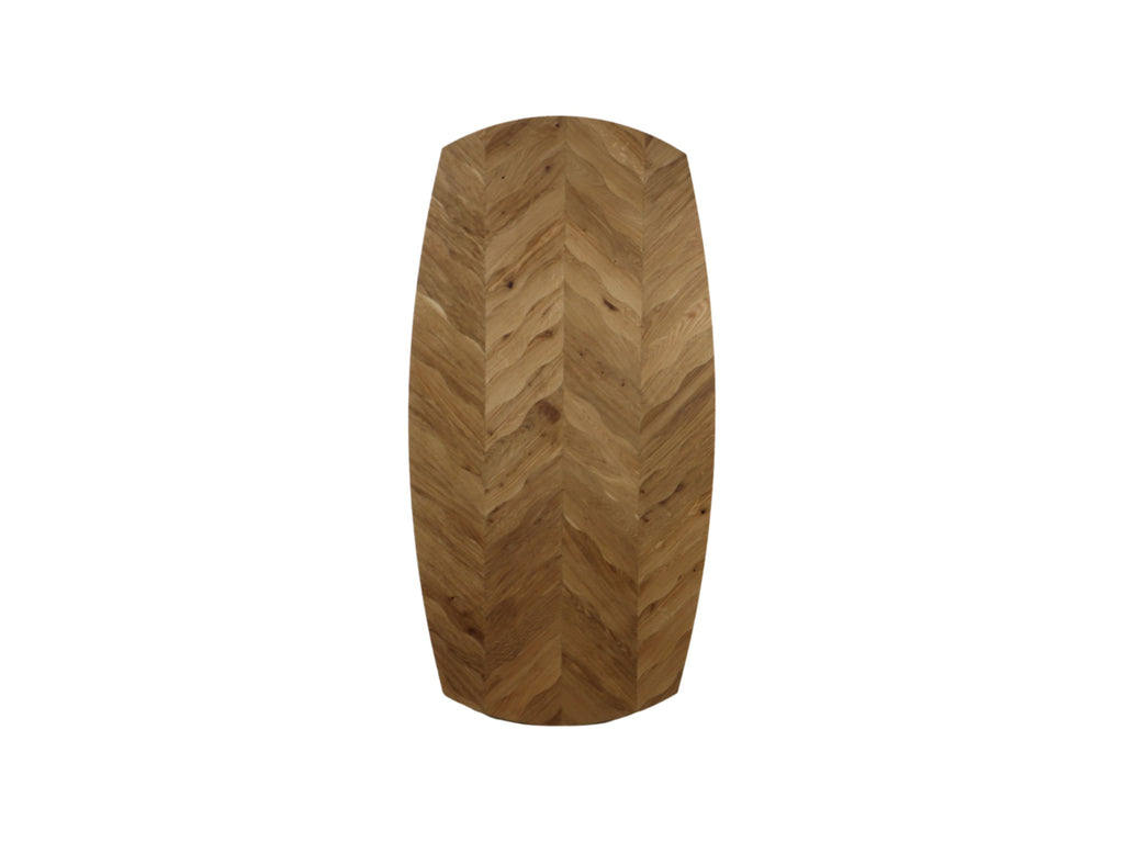 Tafeltop Fishbone Danish - 200x100x4 - Naturel - Eiken