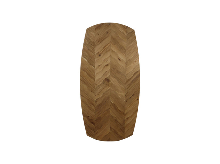 Tafeltop Fishbone Danish - 200x100x4 - Naturel - Eiken