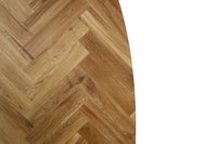 Tafeltop Fishbone Ovaal- 220x110x4 - Naturel - Eiken