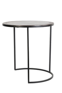 Side table S/2 40x45+50x52 cm TALCA ant copper+black