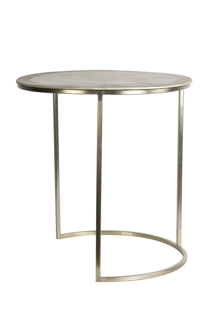 Side table S/2 40x45+50x52 cm TALCA light gold
