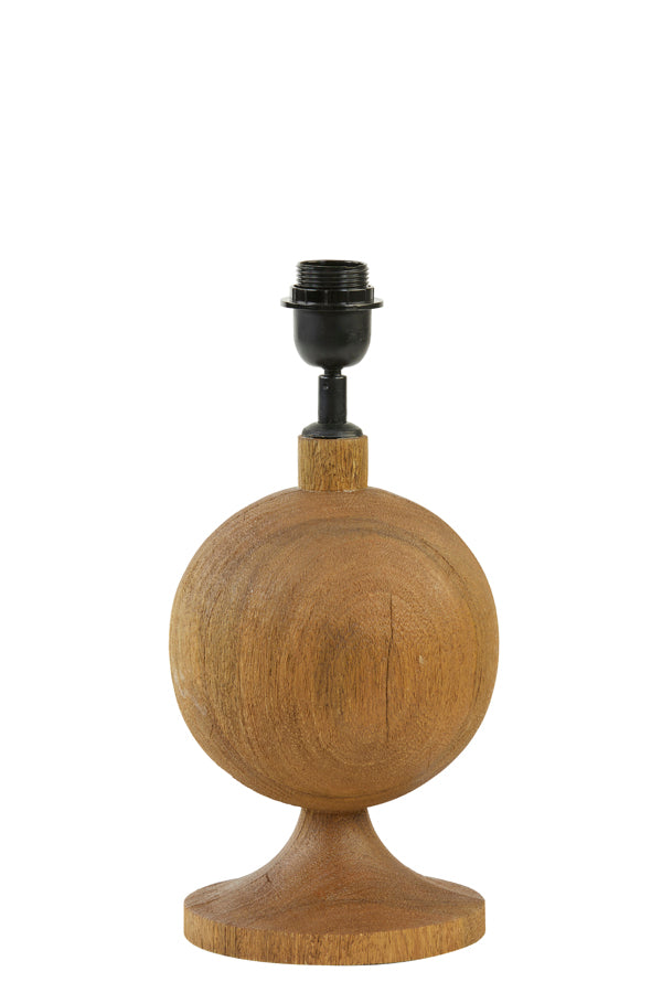 Lamp base 18x38 cm TOMASSO wood matt brown