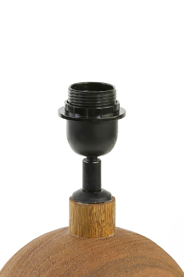 Lamp base 18x38 cm TOMASSO wood matt brown