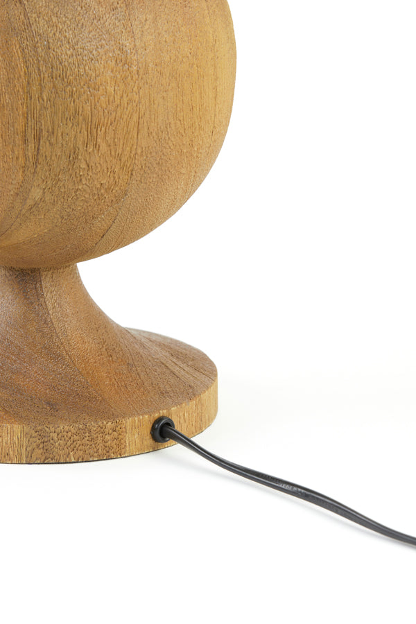 Lamp base 18x38 cm TOMASSO wood matt brown
