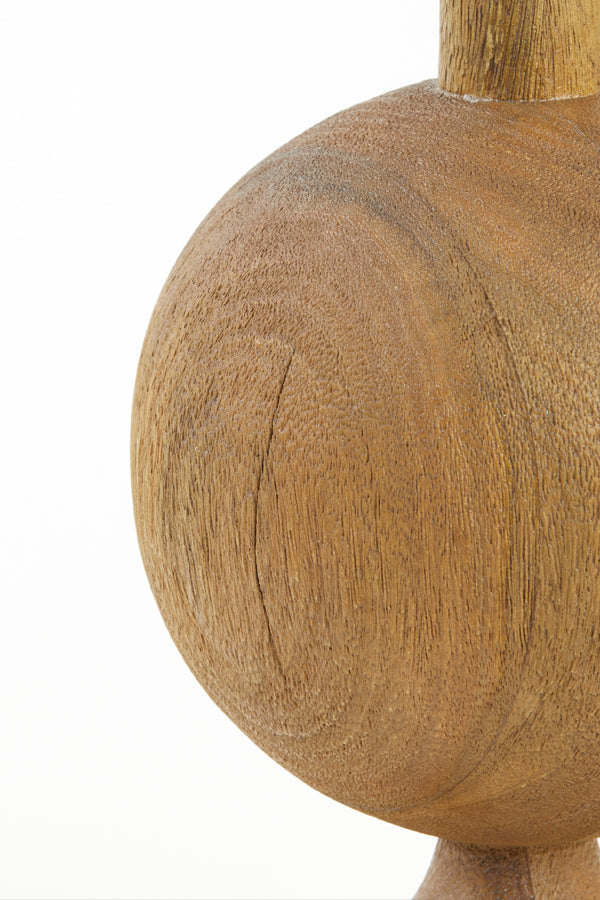 Lamp base 18x38 cm TOMASSO wood matt brown