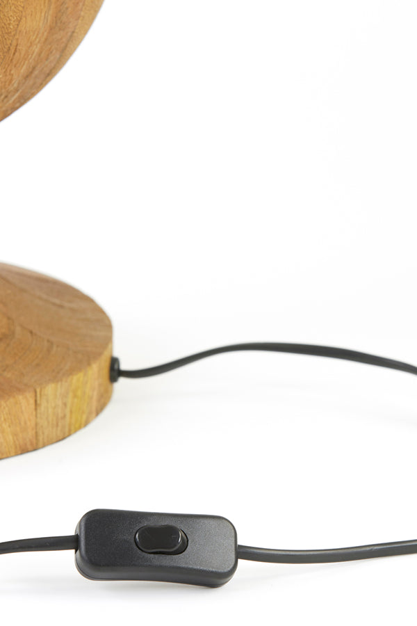 Lamp base 18x38 cm TOMASSO wood matt brown