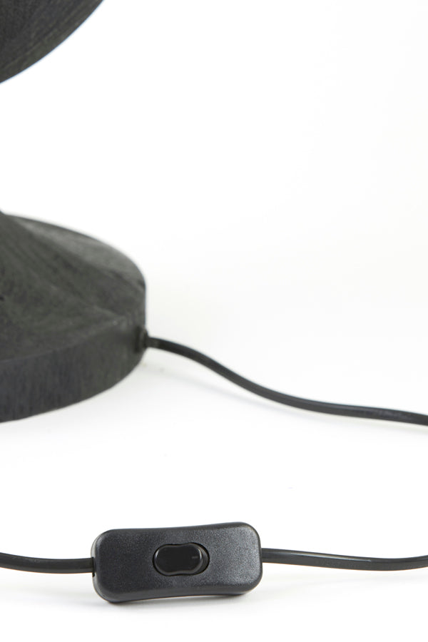 Lamp base 18x38 cm TOMASSO wood matt black