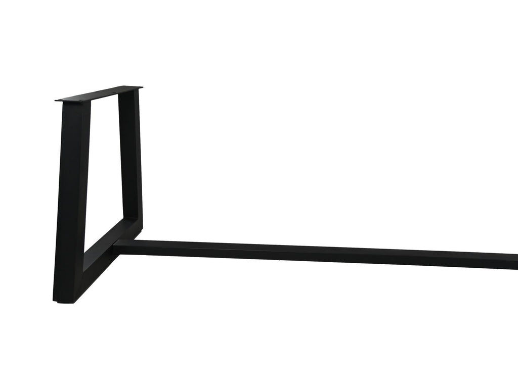 Trapezium eettafel poot - 70-85x72x7.5 - zwart - metaal