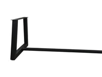 Trapezium eettafel poot - 70-85x72x7.5 - zwart - metaal