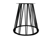 Trapezium eettafel poot - 70x40x72 - zwart - metaal