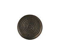 Tray Round Classic Iron Bronze S