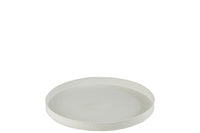 Tray Round Classic Iron White S